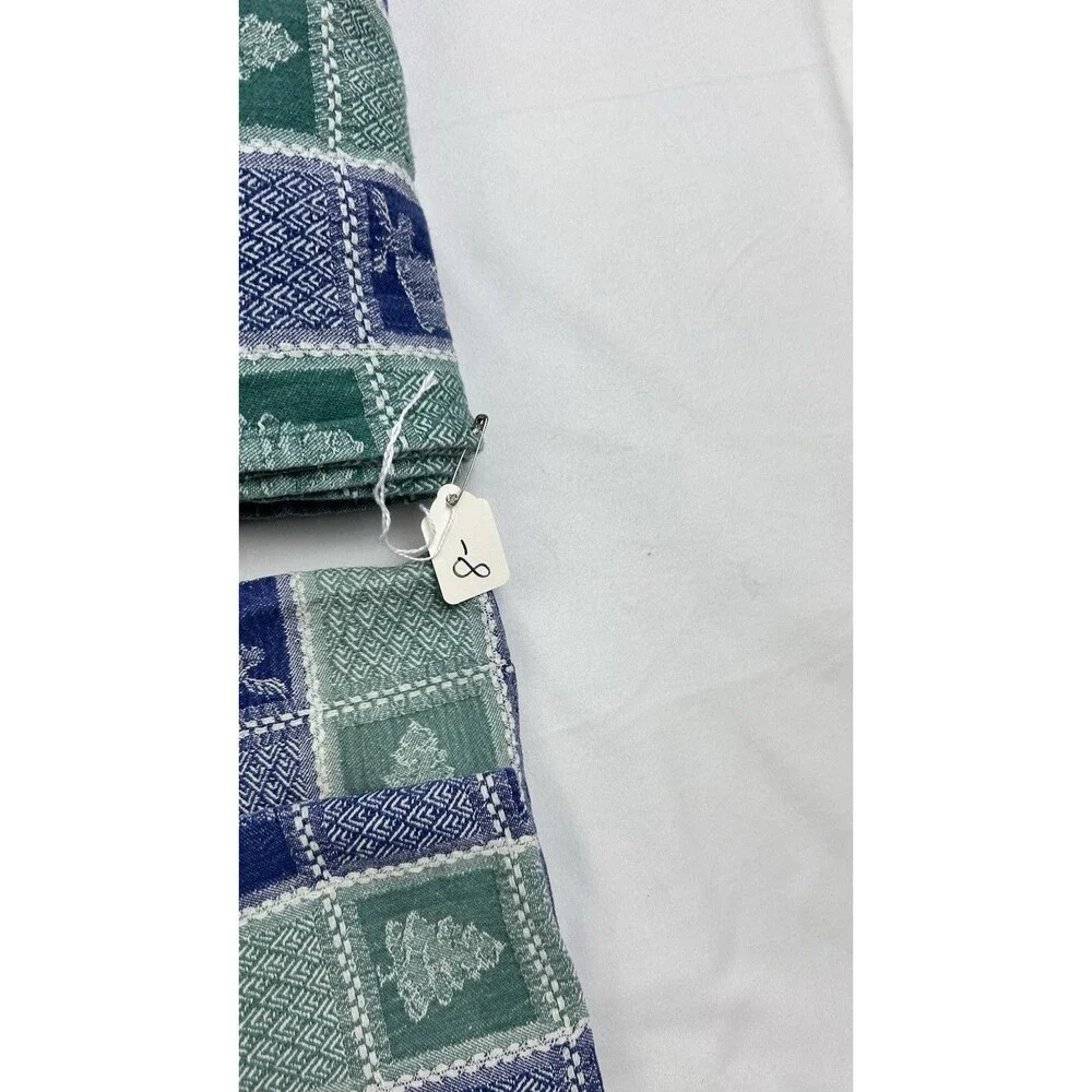 Rustic Moose Pine Tree Tablecloth Napkins Set Lodge Cabin Cotton 52x84